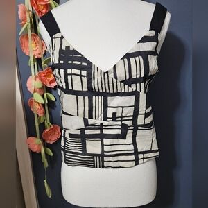 DKNY Abstract Print Cami Top Size XL
